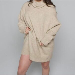 Babaton Merino Wool Blend Sweater Mini Dress. Size XS.
